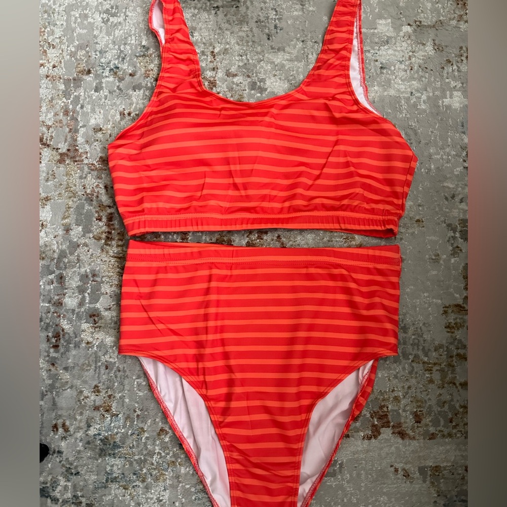 Real Essentials 2 Pack Womens 2 Piece Bikini Adult Athletic Beach Swimsuits